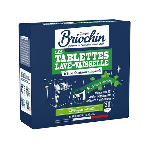 TABLETKI DO ZMYWARKI SILNIE ODTŁUSZCZAJĄCE, ŚWIEŻY ZAPACH, 30 SZT. BRIOCHIN