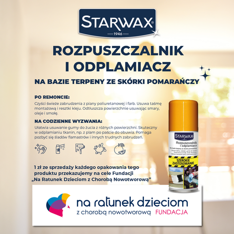 ROZPUSZCZALNIK I ODPLAMIACZ 300 ML STARWAX