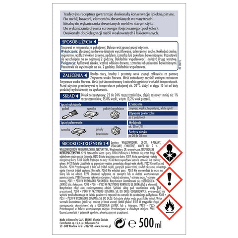 WOSK PŁYNNY NATURALNY 0.5 L STARWAX