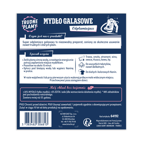 MYDŁO GALASOWE ODPLAMIAJĄCE 100 G BRIOCHIN