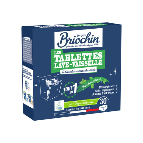 TABLETKI DO ZMYWARKI SILNIE ODTŁUSZCZAJĄCE, ŚWIEŻY ZAPACH, 30 SZT. BRIOCHIN