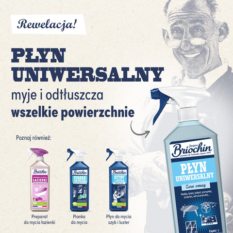 PŁYN DO MYCIA, UNIWERSALNY SPRAY 750 ML BRIOCHIN